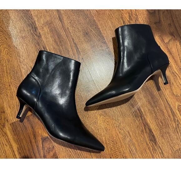 Nordstrom Rack Women's Faux Leather Kitten Heel Ankle Boots – Black – 10 – NWOB - Picture 1 of 10